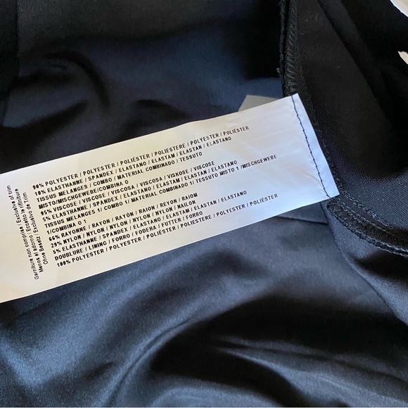 Joseph Ribkoff Faux Leather Vest with removable zippered scarf, black, 10 NEW - Picture 6 of 8